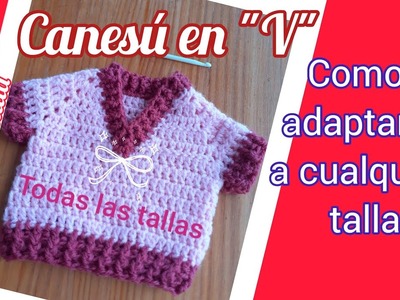 Canesú en "V" FÁCIL en crochet #crochetutorial #ganchillo #tejercrochet #crocheting #crochetcreativo