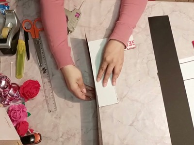 Como hacer una caja sorpresa en tipo L con flores de papel #cajasorpresa #floresdepapel #papelcrepe