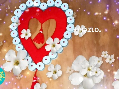 MANUALIDADES PARA SAN VALENTIN con tapas plásticas❤️Regalo para el 14 de febrero diy valentine's day