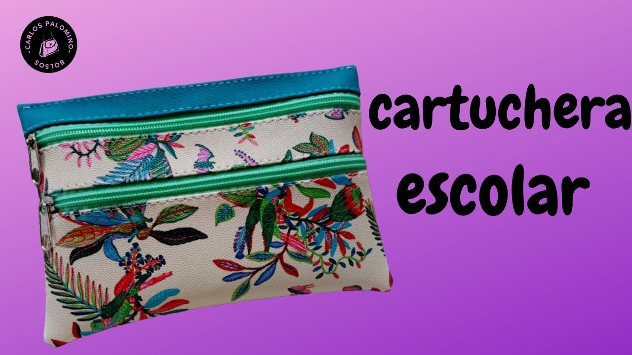 Como hacer cartuchera escolar para niños_cartuchera_pouch, make up pouch,easy sewing tutorials, diy_