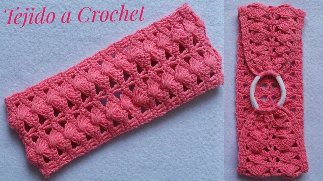 Cómo Tejer DIADEMA a Crochet fácil y rápido.Very easy hair band making.Hair Band Crochet Tutorial