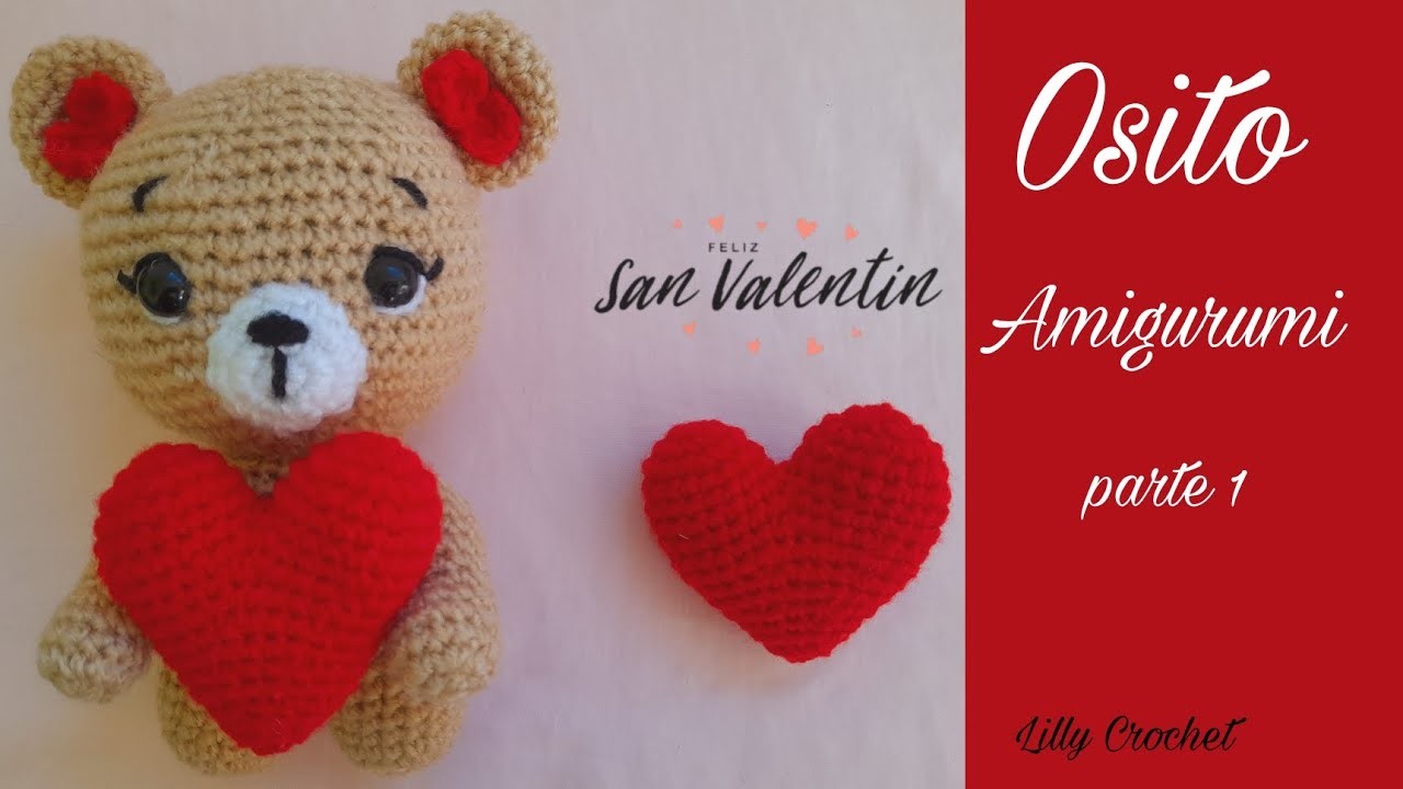 ???? osito amigurumi ♥ Amor y Amistad ♥