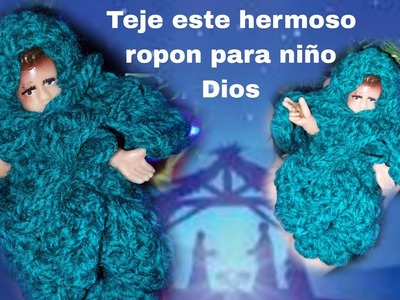 Ropon tejido para niño Dios #12