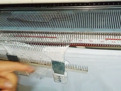 Como hacer tejido tipo Boleado u olan en máquina de tejer