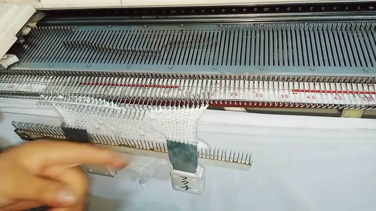 Como hacer tejido tipo Boleado u olan en máquina de tejer