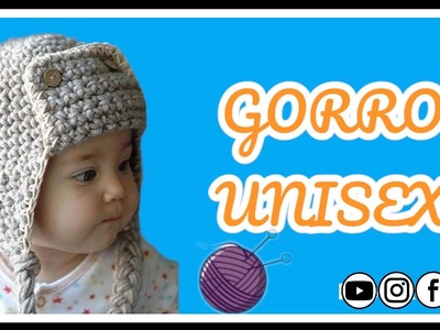 ????Gorro tejido a Crochet para niño(a). Ideal para Principiantes