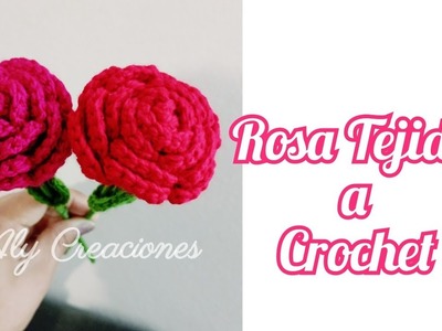 Rosa Tejida a Crochet ????Super Fácil de Realizar ???? Aly Creaciones ????