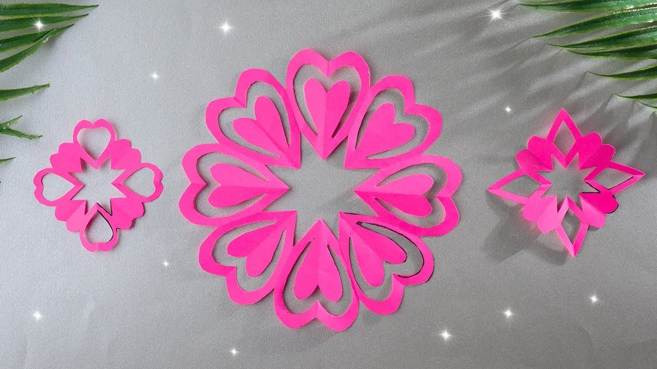 Cómo hacer fácil la decoración de corazones de papel [Manualidades con papel]