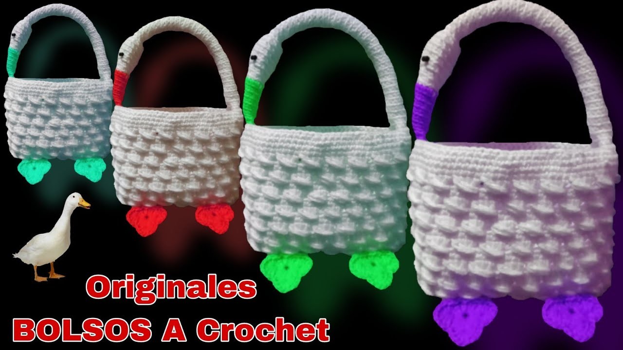 ¡Wow! Originales BOLSOS tejidos a crochet PASO A PASO ????????????????