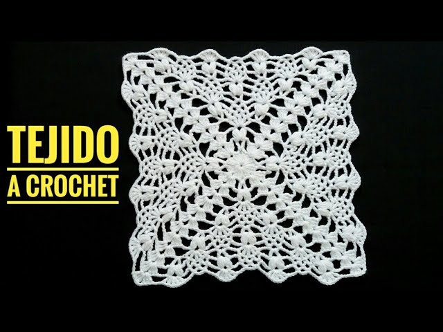 Mira que lindo Cuadrado tejido a crochet.Carpeta a crochet fácil y rápido.Crochet projects tutorial