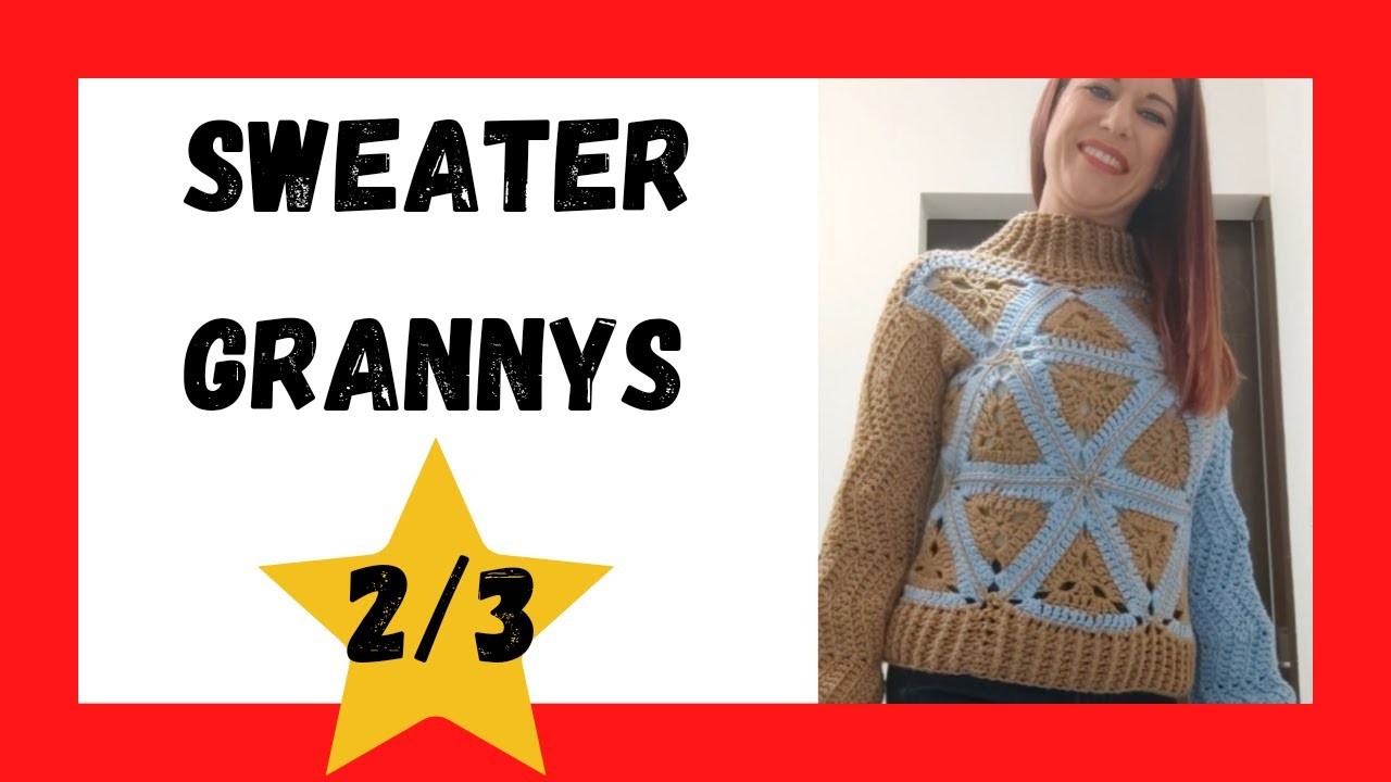 ???? Tutorial de sueter tejido a crochet paso a paso ???? Saco granny crochet ???? Granny triangular crochet