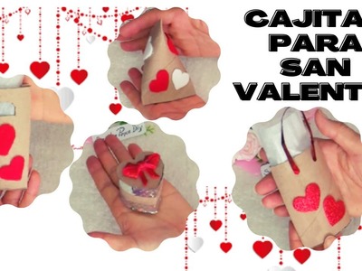 4 DIYS para SAN VALENTÍN con ROLLOS de PAPEL. CAJAS de REGALOS .Valentines days