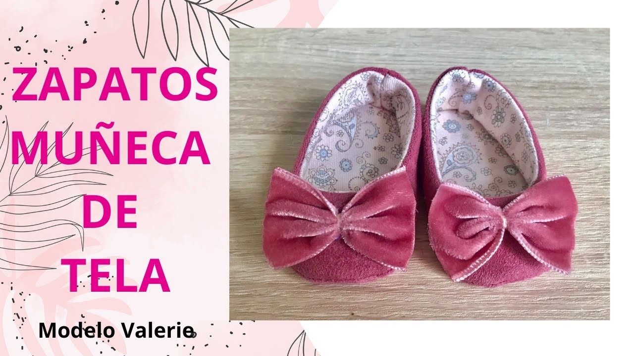 ZAPATOS DE MUÑECA DE TELA #muñecadetela #muñecadetrapo #patronesdemuñecasgratis #zapatosmuñeca #diy