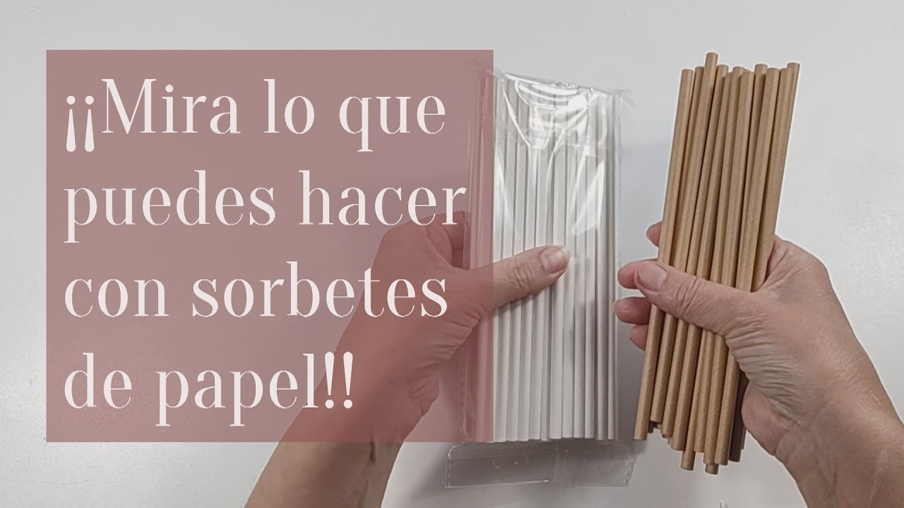 3 IDEAS FÁCILES CON SORBETES DE PAPEL #manualidades #diy #reciclaje #arteencasa #artesanato