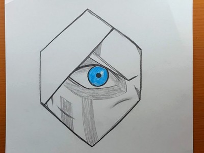 Como dibujar los ojos de boruto facil paso a paso || Dibujar anime un lapiz
