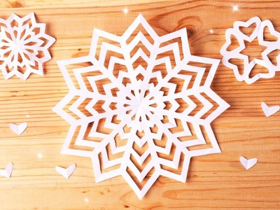 Diseños de corte de papel. Cómo hacer copos de nieve de papel para la escuela [fácil]