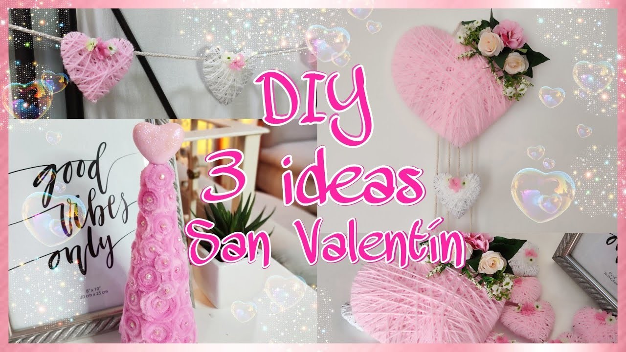 DIY 3 Manualidades para San Valentín por menos de $ 50 | videos san Valentín 2023 | Valentíns Day
