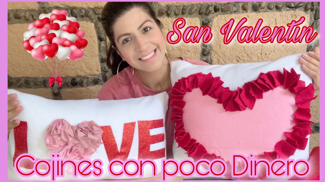 Manualidades Económicas. San Valentín ????. Cojines Decorativos #manualidades #dye #sanvalentin